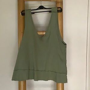 Free People Care Harper Tank Green Size M